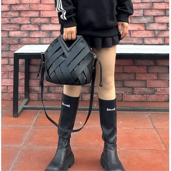 Woven shoulder bag + clutch - Picture 4 of 8